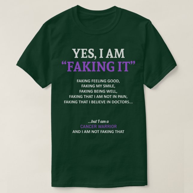 T-shirt Conscience du cancer Je le fais dans cette famille (Design devant)