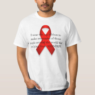 T-shirt Conscience du SIDA/HIV