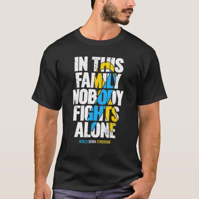 T-shirt Conscience du syndrome de Down Chemises familiales (Devant)