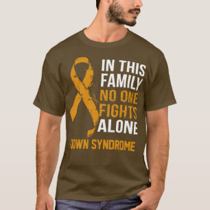 T-shirt Conscience du syndrome de Down Personne ne combat