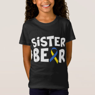 T-Shirt Conscience du syndrome de Down Soeur Famille de l'