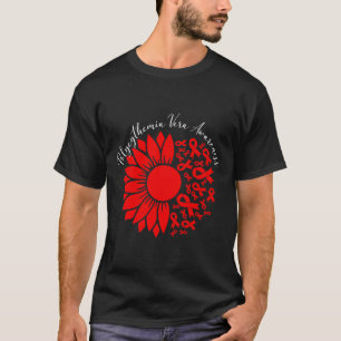 T-shirt Conscience Polycythemia Vera Tournesol Rouge Mpn S