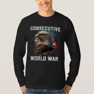 T-shirt Consecutive World War American Veteran USA Fourth