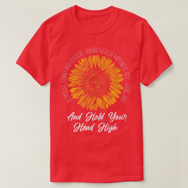 T-shirt Conseil Convivial Sunflower Lover Sunny Inspecteur (Design devant)
