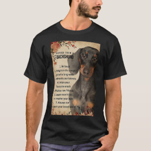 T-shirt Conseil D'Un Dachshund