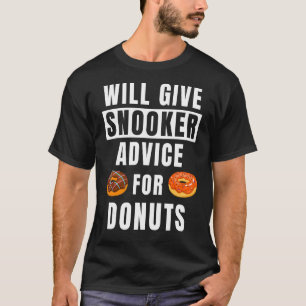 T-shirt Conseil Snooker Pour Donuts Pool Player Billiard S