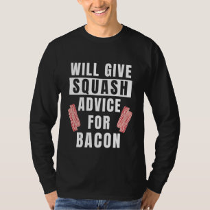 T-shirt Conseil Squash pour Bacon Sport Coaching Player Sq