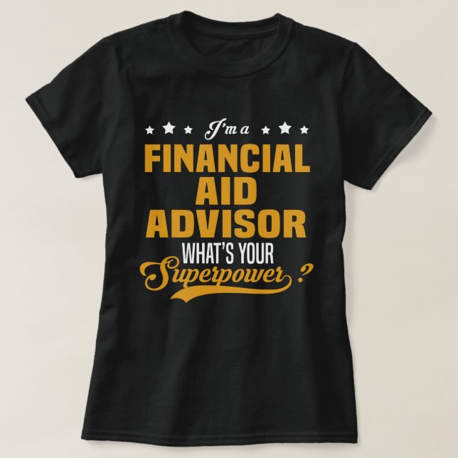 T-shirt Conseiller en aide financière (Design devant)