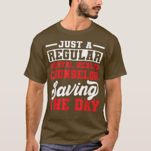 T-shirt Conseiller en santé mentale Sauver un counseling a