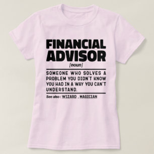 T-shirt Conseiller Financier Noun Cool Financier