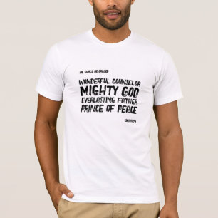 T-shirt Conseiller Merveilleux Dieu Puissant Isaïe 9 6