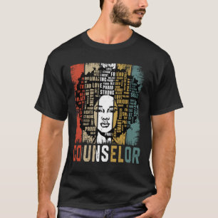 T-shirt Conseillère Afro-Américaine Femmes Historique Noir