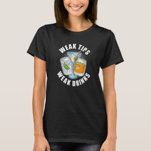 T-shirt Conseils Faibles Boissons Faible Serveur Restauran