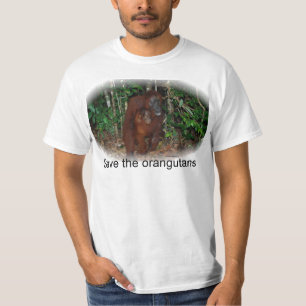 T-shirt Conservation de faune :  Mère et bébé de primat
