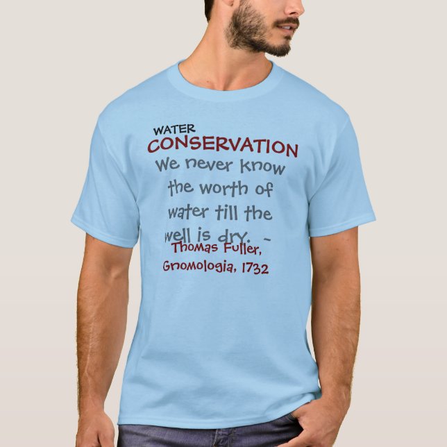T-SHIRT CONSERVATION DE L'EAU (Devant)