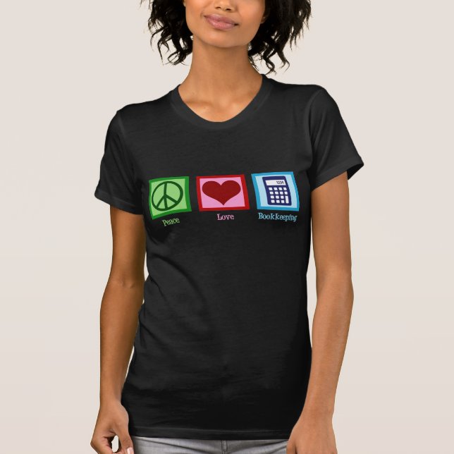 T-shirt Conservation de livres Peace Love (Devant)