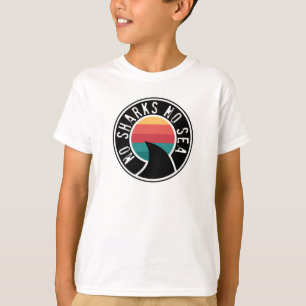 T-shirt Conservation des requins Pas de requins Pas de mer