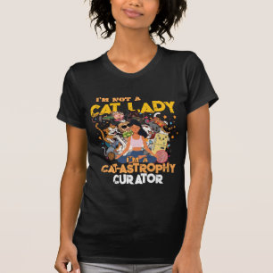 T-shirt Conservatrice de catastrophe de chat drôle