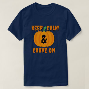 T-shirt Conserver le calme de la caravane Citrouille