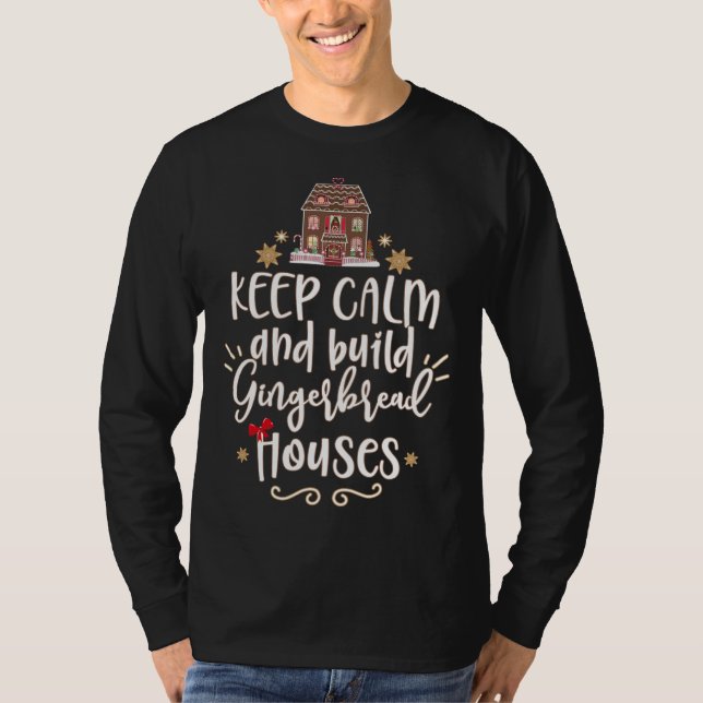 T-shirt Conserver le calme et construire des maisons en pa (Devant)