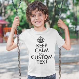 T-shirt Conserver le calme et créer votre propre faire ajo