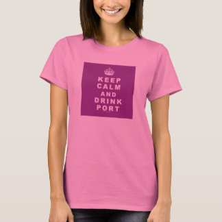 T-shirt Conserver le calme et le port de boisson