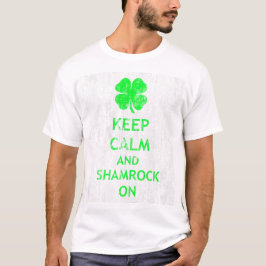 T-shirt Conserver le calme et le Shamrock sur DS