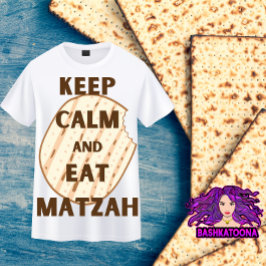 T-shirt Conserver le calme et manger Matzah Funny Passover