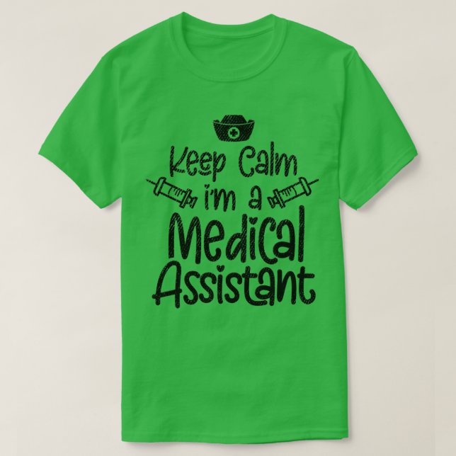 T-shirt Conserver Le Calme Ix27m Un Assistant Médicale 3 (Design devant)