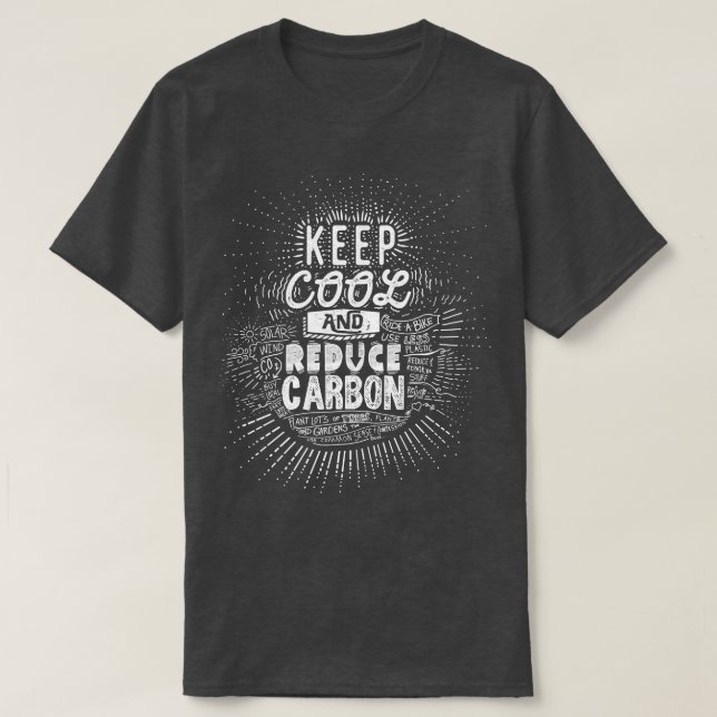 T-shirt Conserver le Cool et réduire le bon 1 (Design devant)