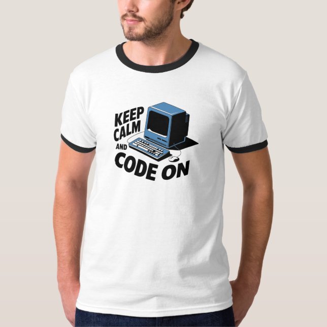 T-shirt Conserver le marquage et le code (Devant)