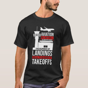 T-shirt Conserver Le Nombre D'Atterrissages Égal Aux Embar