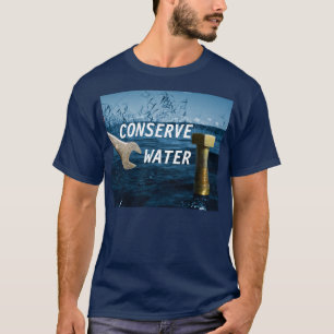 T-shirt Conserver l'eau de l'environnement de sensibilisat