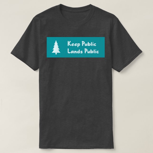 T-shirt Conserver les parcs nationaux publics des Terres p (Design devant)