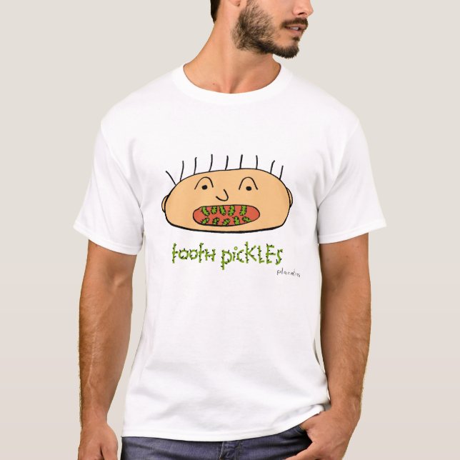 T-shirt conserves au vinaigre de dent, pièce en t (Devant)