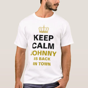 T-shirt CONSERVEZ CALME & or couronne + votre propre texte