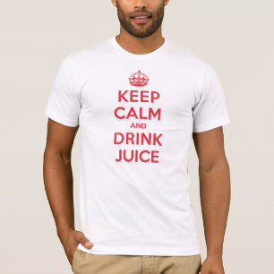T-shirt Conservez le jus calme de boissons