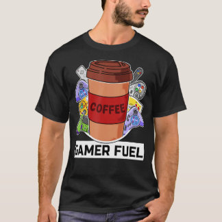 T-shirt Console de jeu vidéo sur le carburant du joueur et