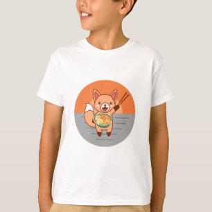 T-shirt Consommation de chats nouilles Ramen
