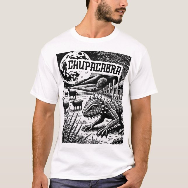 T-shirt Conspiration cryptée - Chupacabra (Devant)