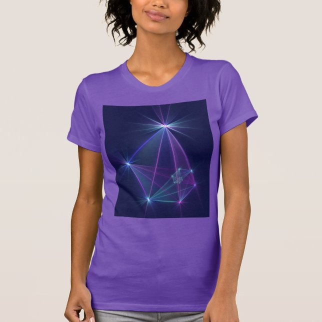T-shirt Constellation, Art Fractal Abstrait Imaginaire (Devant)