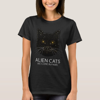 T-shirt Constellation de chat spatial - Nous arrivons en P