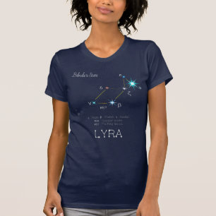 T-shirt Constellation de l'hémisphère Nord Lyra
