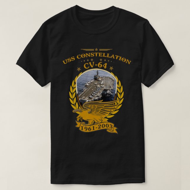 T-shirt Constellation USS (CV64)  (Design devant)
