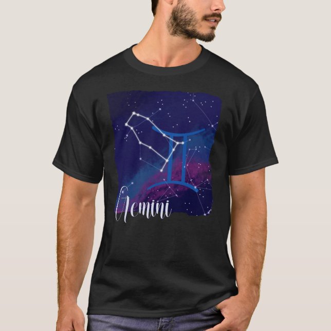 T-shirt Constellation Zodiaque Gemini (Devant)