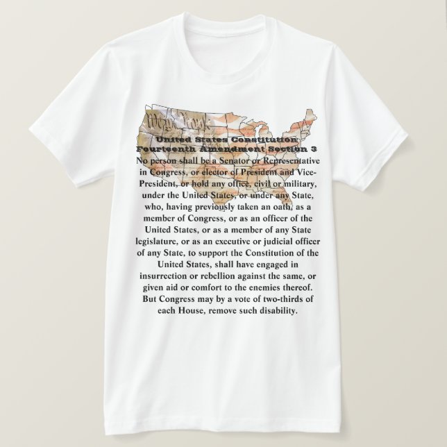 T-shirt Constitution des États-Unis Quatorzième amendement (Design devant)