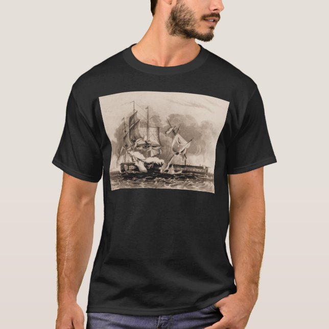 T-shirt Constitution d'USS dans l'action (Devant)