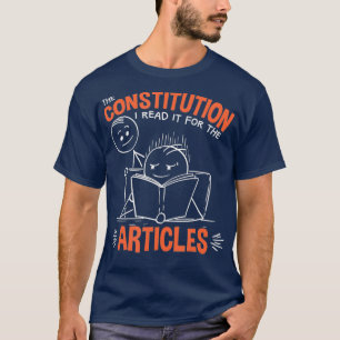 T-shirt Constitution Humours Hommes Je Le Lis Pour Le