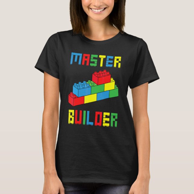 T-shirt Constructeur de briques Jouets de constructeur de  (Devant)