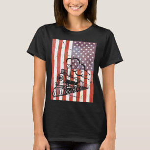 T-shirt Constructeur de modèle de locomotive de train vint